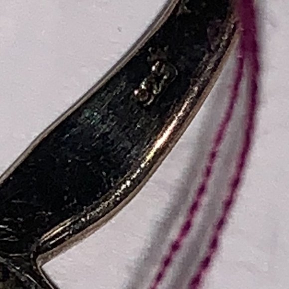 Turquoise Teardrop and Silver Ring, Size 6 1/2 - Picture 14 of 16